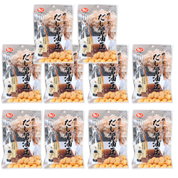 【だし醤油豆52g】10袋 ケース発送 豆菓子/醤油豆/だし醤油/川中醤油/豆のイシカワ/ちんみ/豆