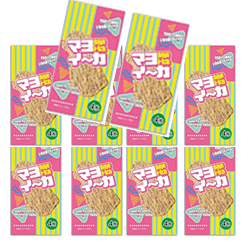 【共同食品工業 マヨイーカ4枚×10袋】10袋 ケース発送 駄菓子/いかの姿フライ/お菓子/いか姿フライ/懐かしいお菓子/懐かしの駄菓子/共同食品姿フライ/マヨネーズ風味のサムネイル