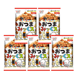 【マルエス　おつまみックス38g×5袋セット】アーモンド/えび豆/ピーナッツあられ/のり巻き/イカ天ちり/..