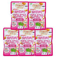 村岡食品　ひとくちごんじり梅しそ風味35g×5袋〜送料込 寒干大根　たくわん　たくあん　おにぎりと　口直しに　漬物　大根　ごんじり大根　カリコリごんじり(35g) 梅しそ味