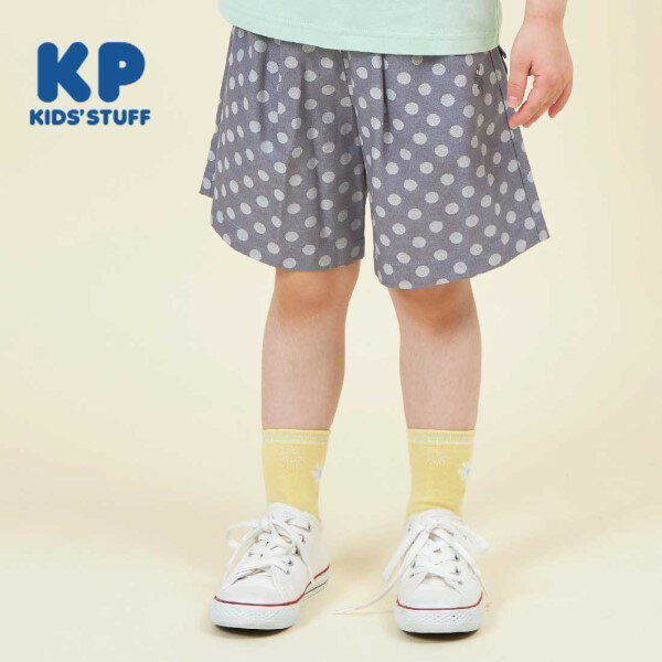 (KP)ドットデニムハーフパンツ(120～130)