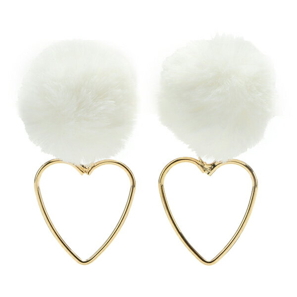 ラブトキシック(Lovetoxic)ハートポンポンイヤリングのサムネイル