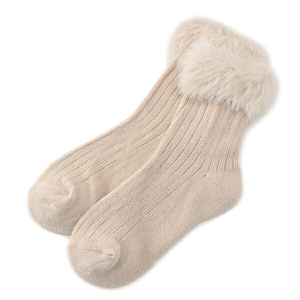 プティマイン(petit main)折り返しシャギーソックスのサムネイル