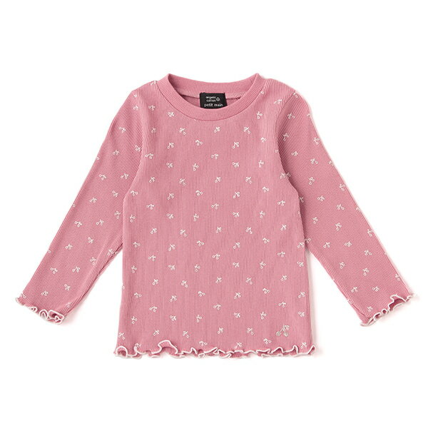 プティマイン(petit main)オーガニックコットン チェリーメロウリブTシャツのサムネイル