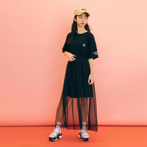 ラブトキシック(Lovetoxic)【ノノトキコラボ】 チュールスカートドッキングワンピースのサムネイル