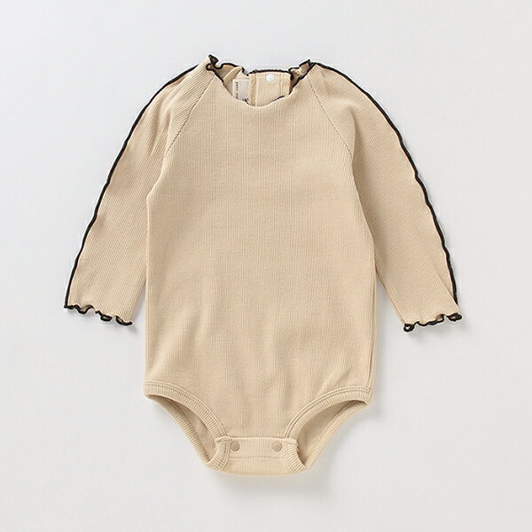 プティマイン(petit main)オーガニックコットン リボンつきメロウリブロンパースのサムネイル