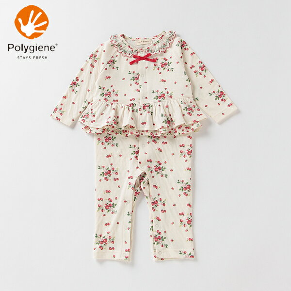 センスオブワンダー(sense of wonder)オーガニックコットン ポリジン 野イチゴカバーオール【日本製】のサムネイル