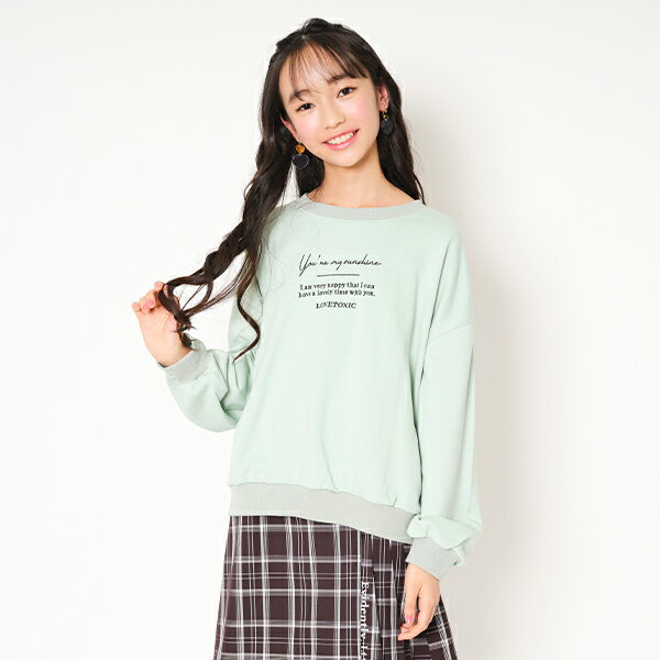 ラブトキシック(Lovetoxic)裏毛 ロゴ入りトレーナーのサムネイル