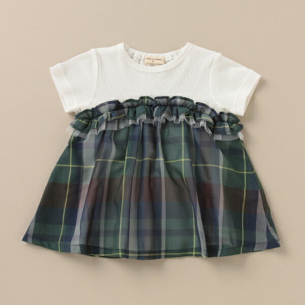 センスオブワンダー(sense of wonder)エアリーチェックチュニックTシャツ【日本製】のサムネイル