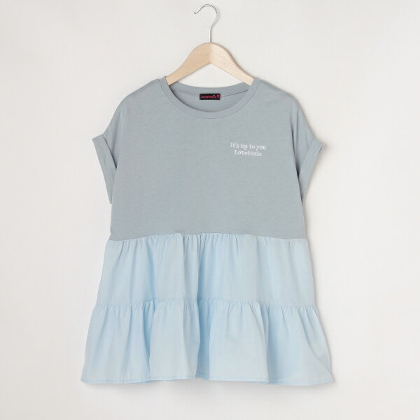 ラブトキシック(Lovetoxic)ティアード切替半袖Tシャツのサムネイル