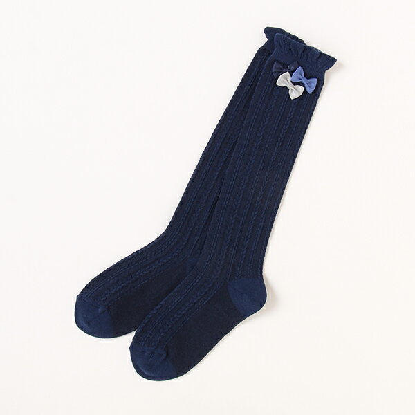 メゾピアノ(mezzo piano)リボンハイソックス【日本製】のサムネイル