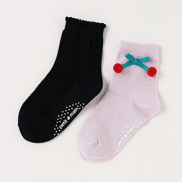 プティマイン(petit main)アソートワンポイント2Pアンクルソックスのサムネイル