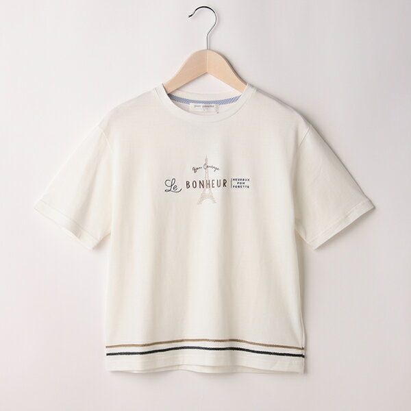 ポンポネットジュニア(pom ponette junior)ヘムラインエッフェルTシャツ