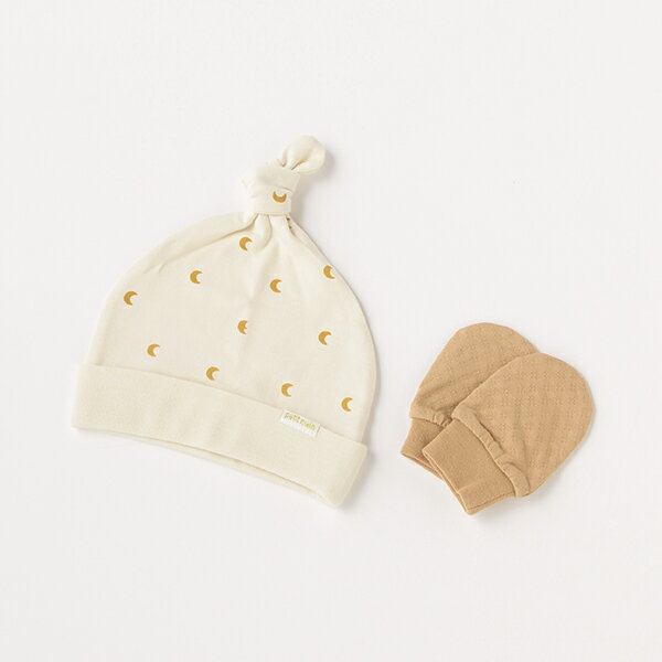 プティマイン(petit main)【弱酸性】帽子/ミトンセットのサムネイル