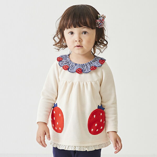 ベイビーチアー(baby cheer)イチゴ長袖チュニックのサムネイル