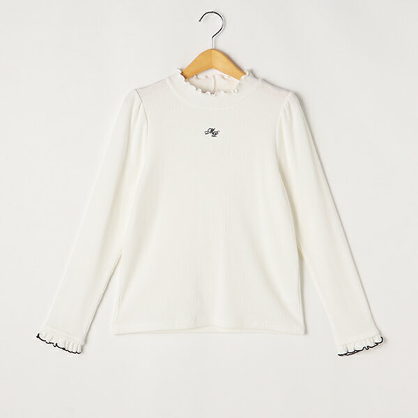 メゾピアノジュニア(mezzo piano junior)プチハイネック長袖Tシャツのサムネイル