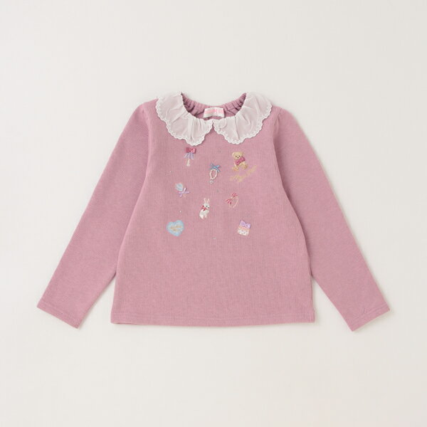 メゾピアノ(mezzo piano)【人気商品再入荷】【直営店で取り扱い無し】お部屋モチーフ衿つきトレーナーのサムネイル