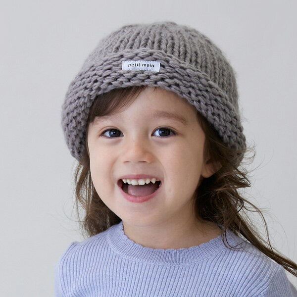 プティマイン(petit main)ローゲージロールニット帽