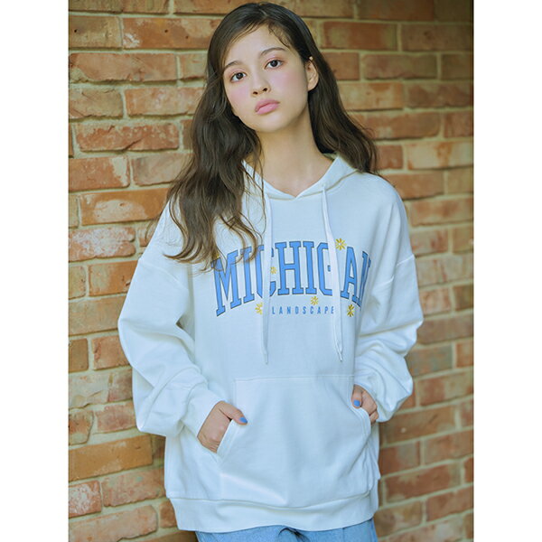 ラブトキシック(Lovetoxic)カレッジフラワー刺しゅうパーカのサムネイル