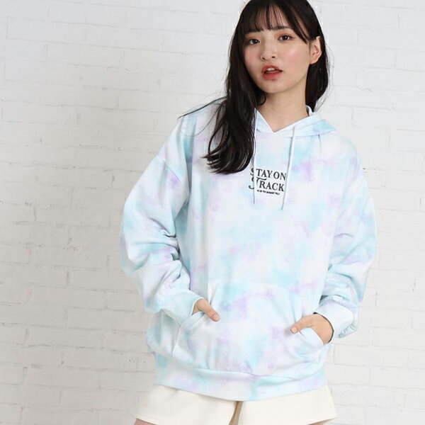 ピンクラテ(PINK-latte)タイダイフーディのサムネイル