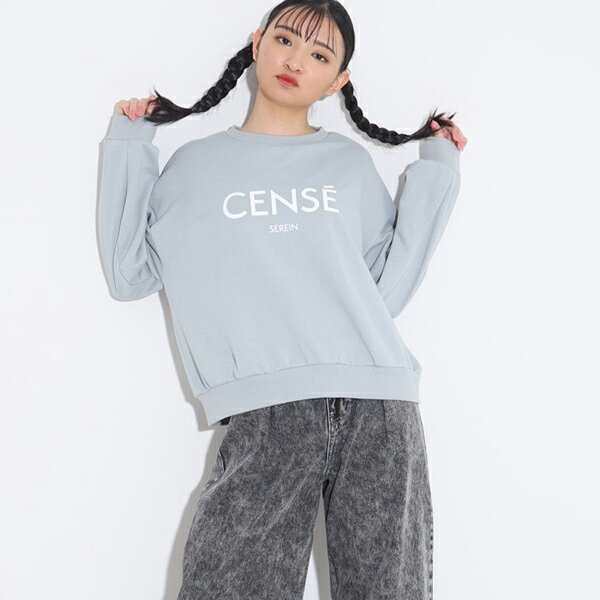 ピンクラテ(PINK-latte)【130サイズあり】ガーリーロゴ裏毛プルオーバーのサムネイル