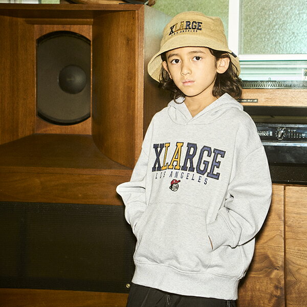 エクストララージ　キッズ(XLARGE KIDS)ロゴファニーゴリラパーカ