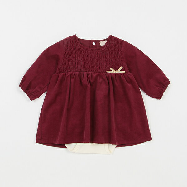 プティマイン(petit main)シャーリングワンピロンパースのサムネイル