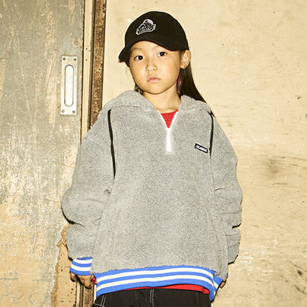 エクストララージ キッズ(XLARGE KIDS)ハーフジップボアパーカ