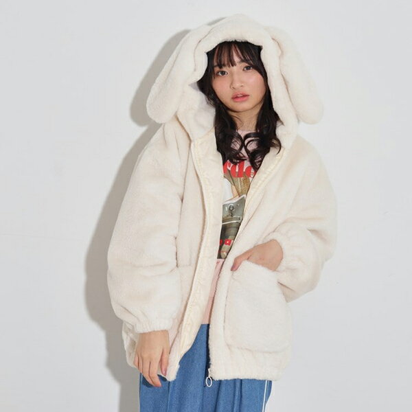 ピンクラテ(PINK-latte)アニマルエコファーブルゾンのサムネイル