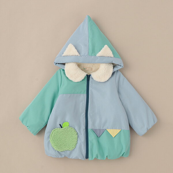 ベイビーチアー(baby cheer)【男児】フード付きりんごタフタコートのサムネイル
