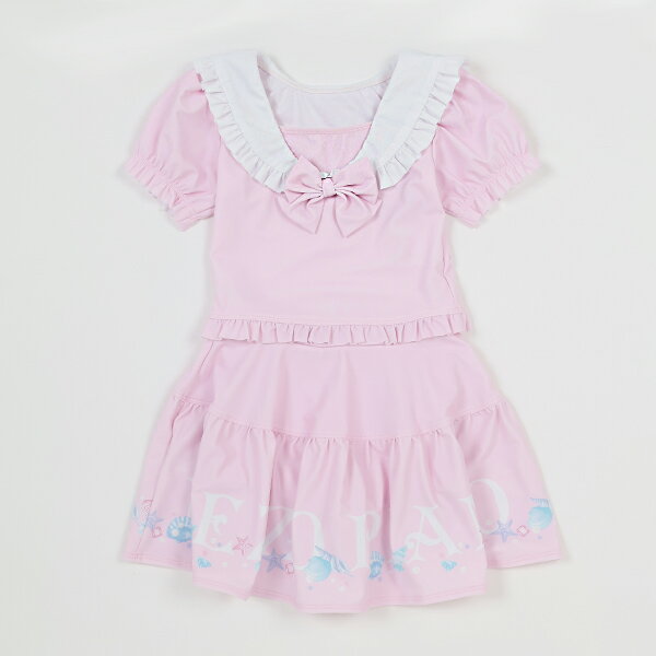 メゾピアノ(mezzo piano)【SWIM】シェルロゴ　セーラーカラー　セパレート水着のサムネイル