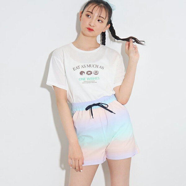 ピンクラテ(PINK-latte)【130cm/165cmサイズあり/プチプラアイテム】スイーツグラフィックTシャツのサムネイル