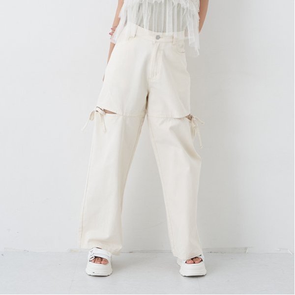 ラブトキシック(Lovetoxic)サイドスリットリボンデニムのサムネイル