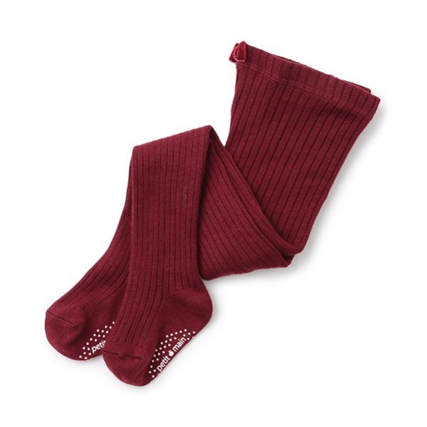 プティマイン(petit main)ウール混リブタイツのサムネイル