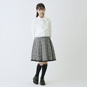 メゾピアノジュニア(mezzo piano junior)タックフレアチェックスカート