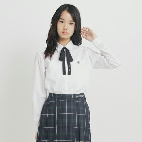 ピンクラテ(PINK-latte)【25年入卒・セレモニー・卒服】ベーシック ワンポイント刺繍シャツのサムネイル