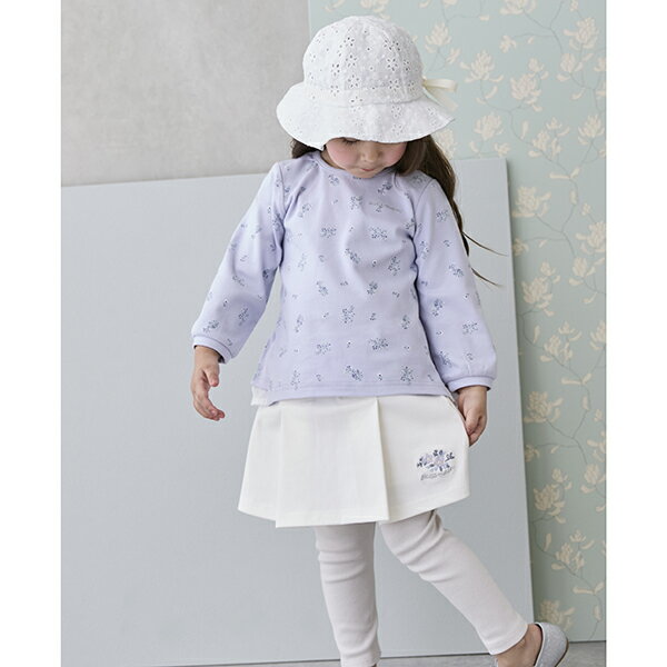 プティマイン(petit main)【リンク】花刺しゅうレギつきスカート(キッズ)