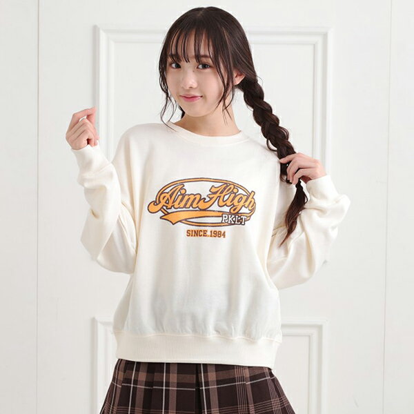 ピンクラテ(PINK-latte)ミニ裏かすれプリントプルオーバーのサムネイル