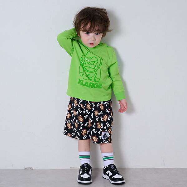 エクストララージ　キッズ(XLARGE KIDS)総柄ファニーゴリラショートパンツのサムネイル