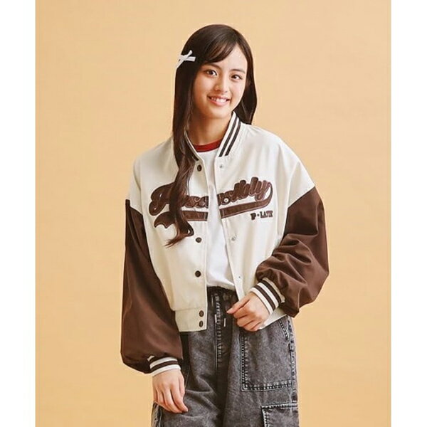 ピンクラテ(PINK-latte)アップリケスタジャンのサムネイル