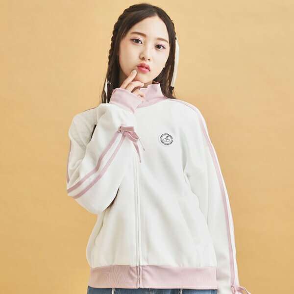 ピンクラテ(PINK-latte)【Lovetoxic×PINK-latte 共同企画】リボンライントラックジャケットのサムネイル