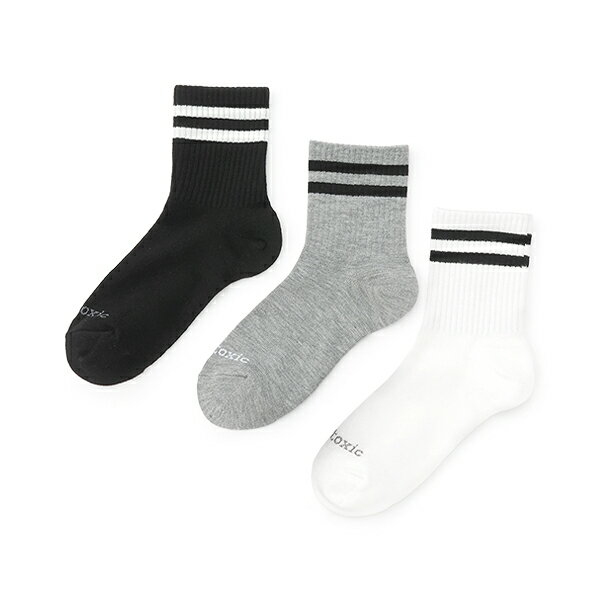 ラブトキシック(Lovetoxic)【ベーシック】3足セットクルーソックスのサムネイル