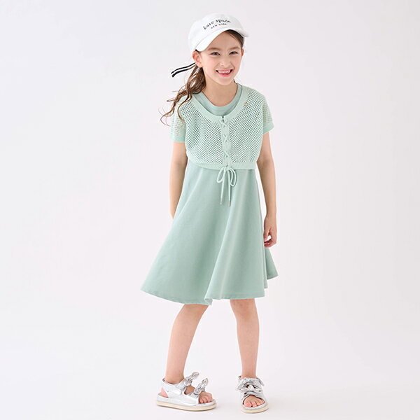 ケイト・スペード ニューヨーク(kate spade new york)トドラー メッシュニット&ワンピースセットのサムネイル