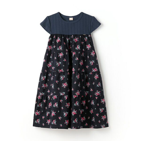 プティマイン(petit main)【リンク】いちご柄ドッキングワンピースのサムネイル