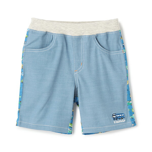 クレードスコープ(kladskap)前後切替乗り物5分丈パンツのサムネイル