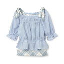 ポンポネットジュニア(pom ponette junior)ショルダーリボンブラウスセット