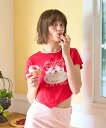 ミジェ(Mi-je)ケーキモチーフ半袖Tシャツ【韓国ファッション】