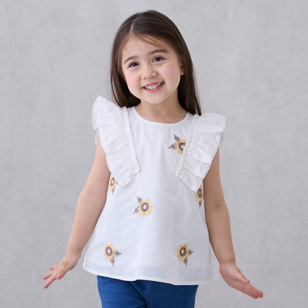 プティマイン(petit main)ひまわり刺しゅうチュニックのサムネイル