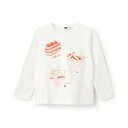 (KP)いちごスイーツプリント長袖Tシャツ(80-90cm)