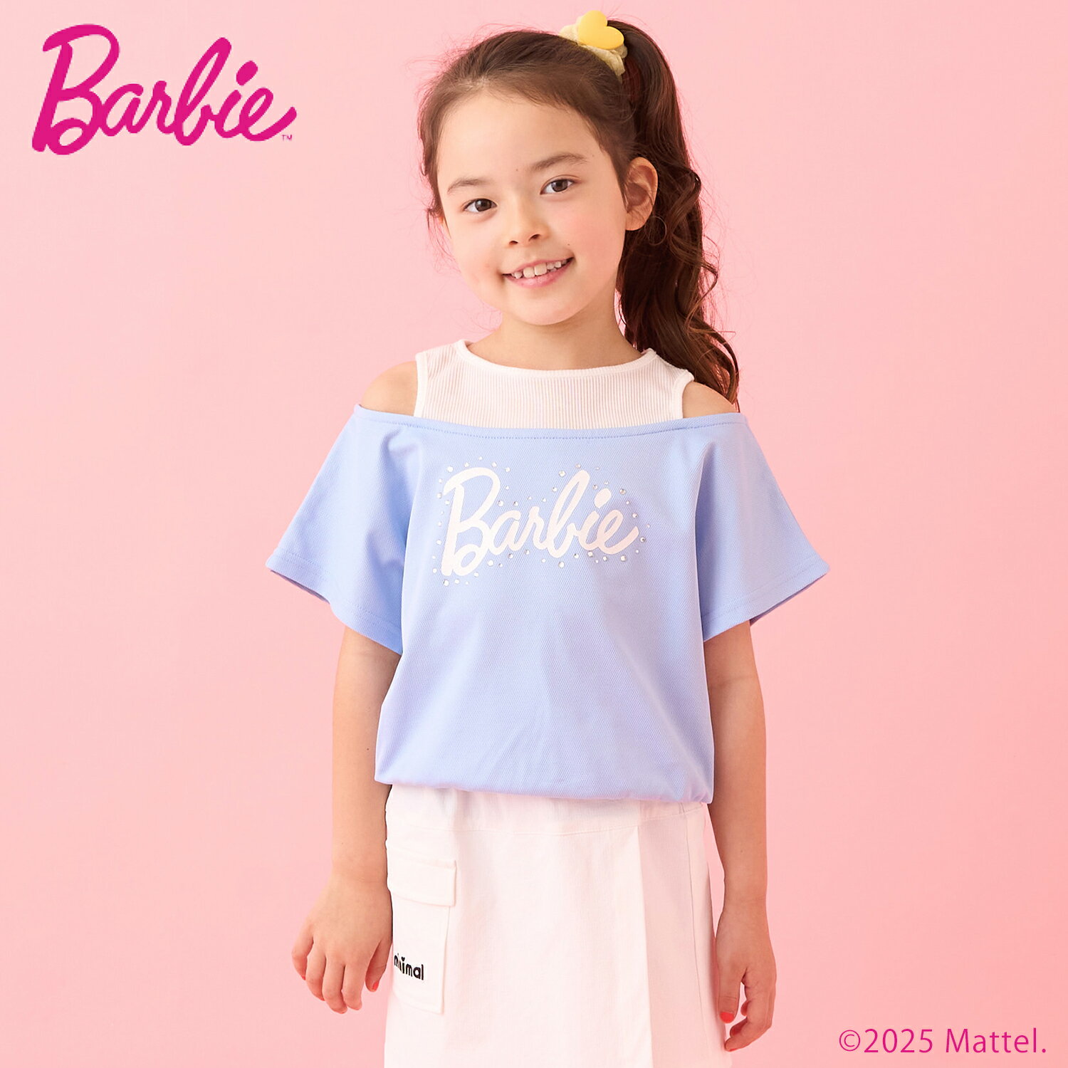 ミニマル(MINIMAL)【防汚撥水】【Barbie】重ね着風Tシャツのサムネイル